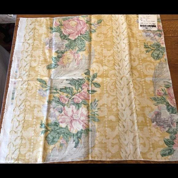 Designer Fabric Sample/Nina Campbell for Osborne & Little/Linen & Cotton/26”x26” - Picture 2 of 9